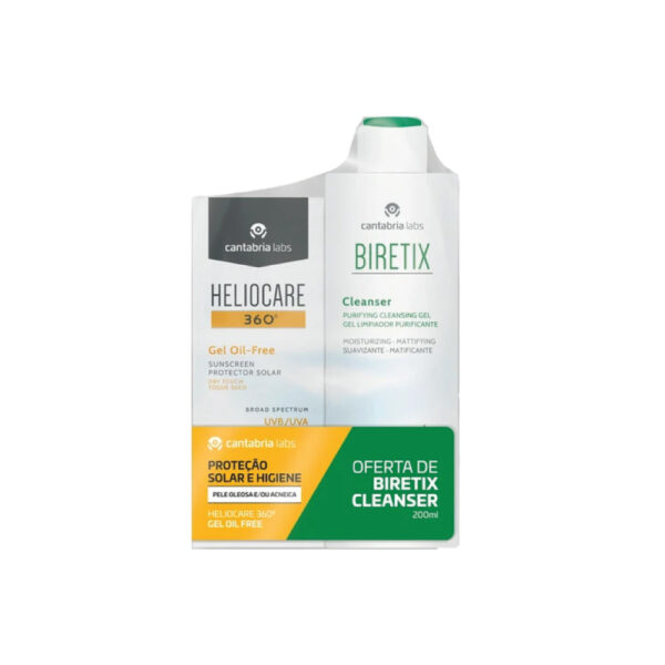 Heliocare 360 + Biretix Cleanser 2 em 1