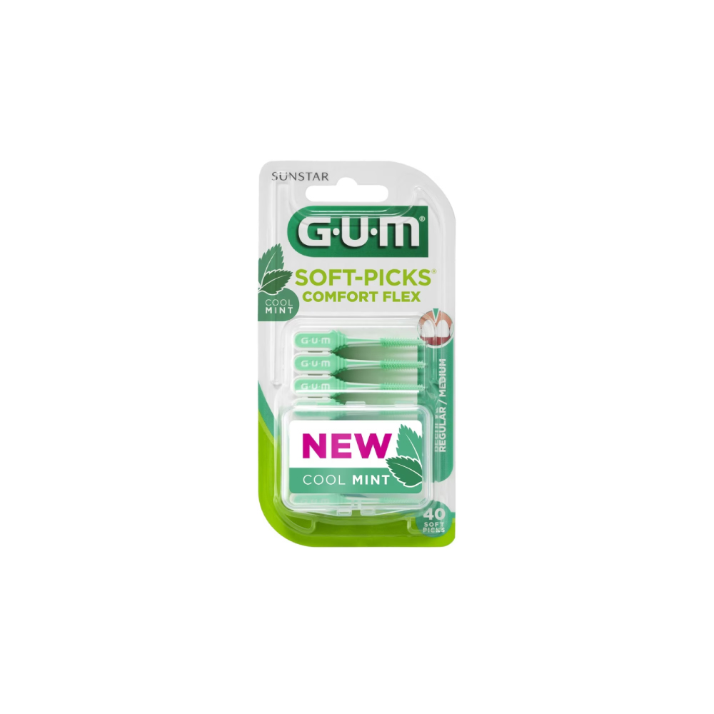 GUM Soft Picks Flex Mint 40 Unidades