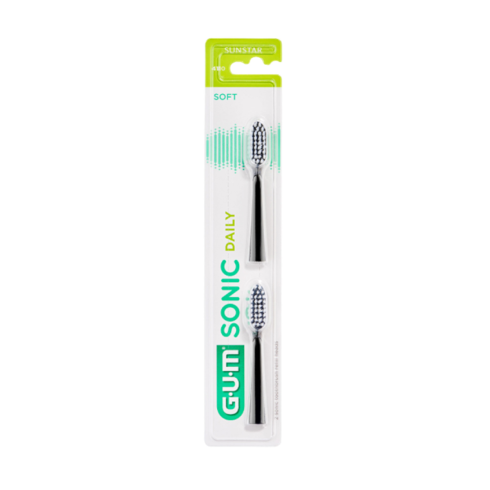 GUM Sonic Daily Recarga Escova Preta