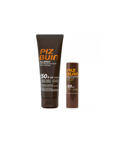 Piz Buin Allergy Creme Rosto SPF50+ 50ml + Stick Labial SPF30