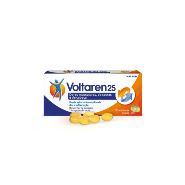 Voltaren 25mg 20 Cápsulas Moles