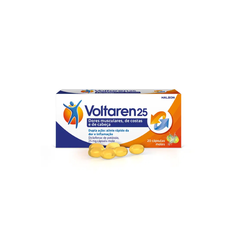Voltaren 25mg 20 Cápsulas Moles