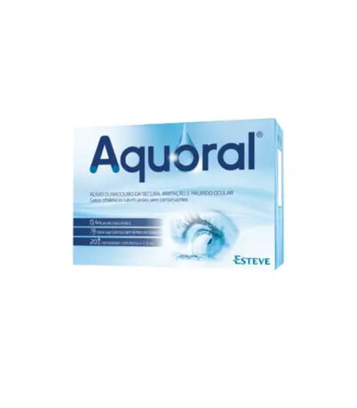 Aquoral Gotas Oftálmicas Lubrificantes 20 Monodoses 0,5ml