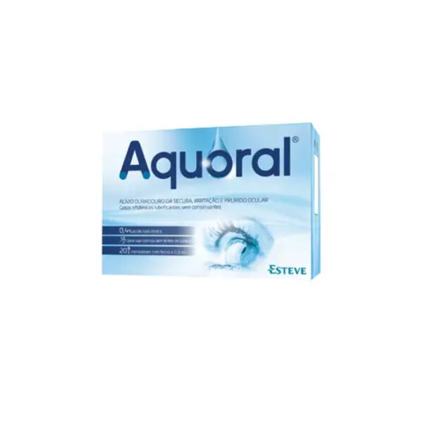 Aquoral Gotas Oftálmicas Lubrificantes 20 Monodoses 05ml