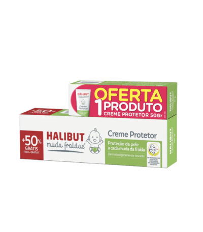 Halibut Muda Fraldas Creme Protetor 150g + 50g