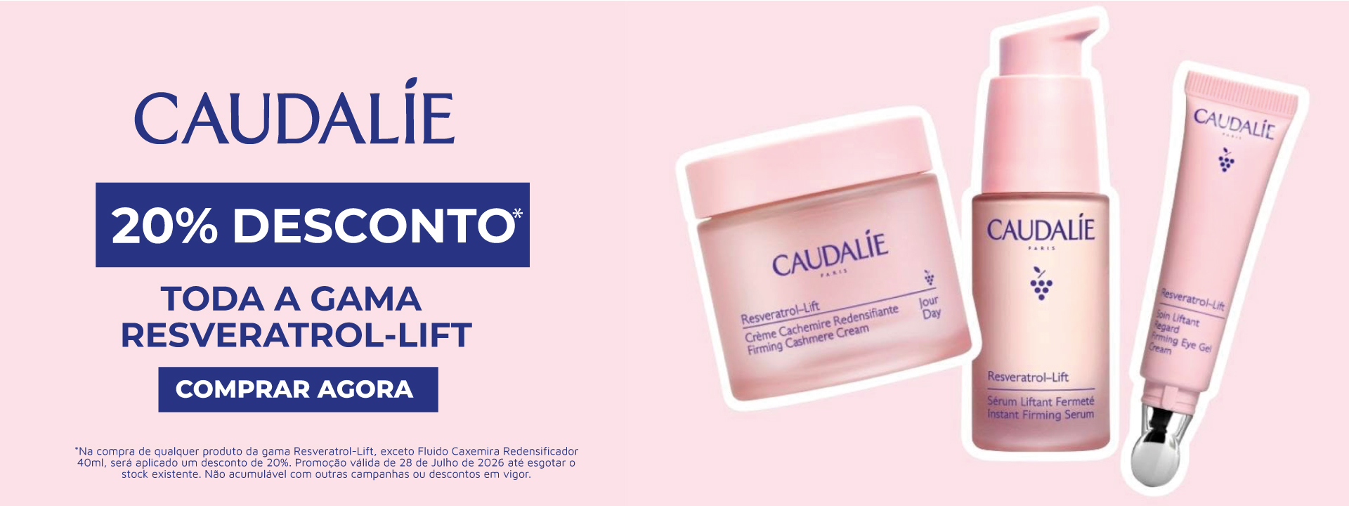 Banner caudalíe reveratrol beauty skin and makeup