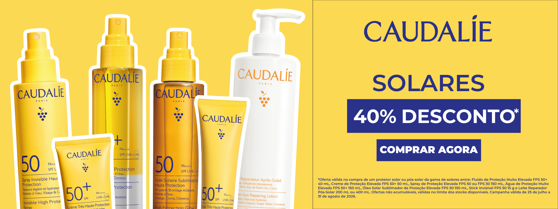 Banner caudalie solares beauty skin and makeup
