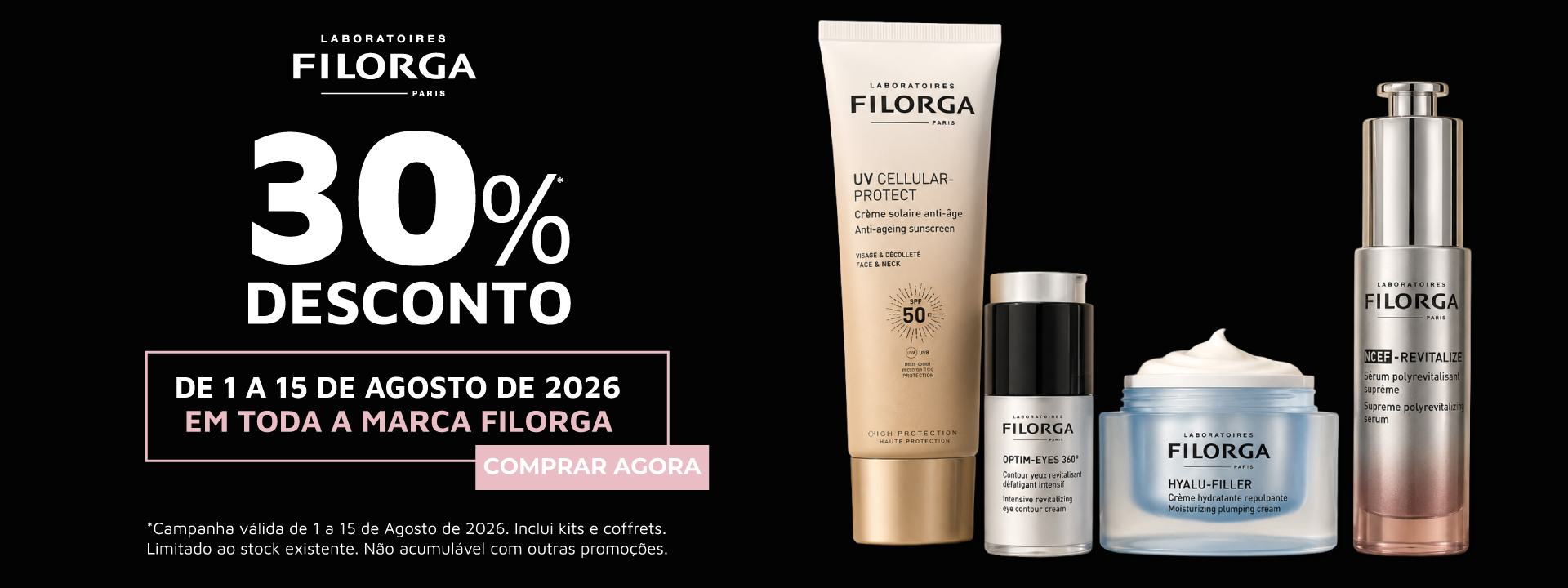 Banner filorga toda a marca beauty skin and makeup