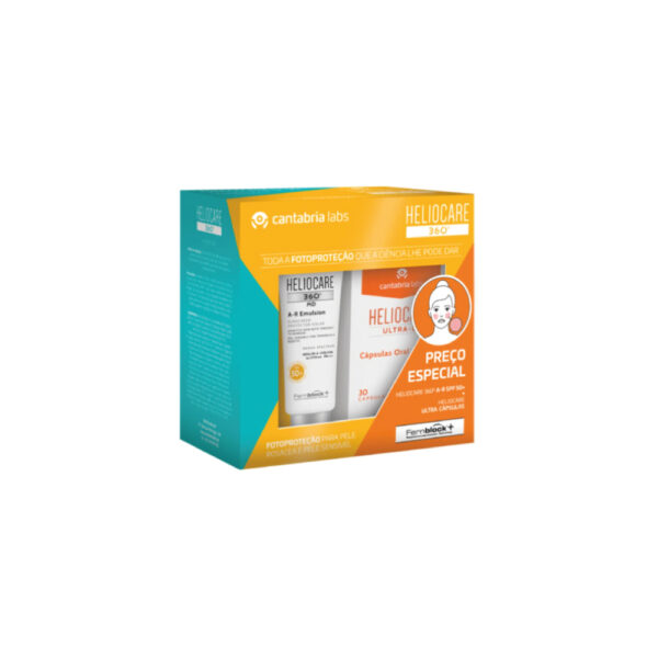 Heliocare 360º MD A R Emulsão SPF50+ 50ml + Ultra D Cápsulas 30 Cápsulas