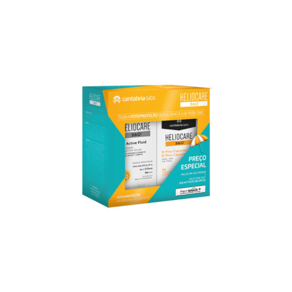 Heliocare 360º Age Active Fluid SPF50+ 50ml + Heliocare 360º D Plus 30 Cápsulas